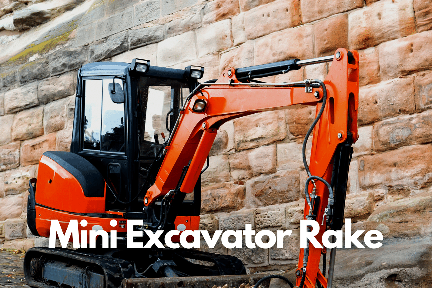Mini Excavator Rake Attachment