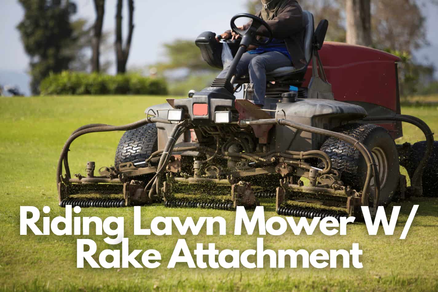 Riding Lawn Mower Rake Attachment