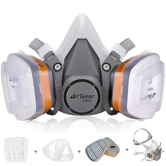 AirGearPro M-500 Respirator Mask with A1P2 Filters