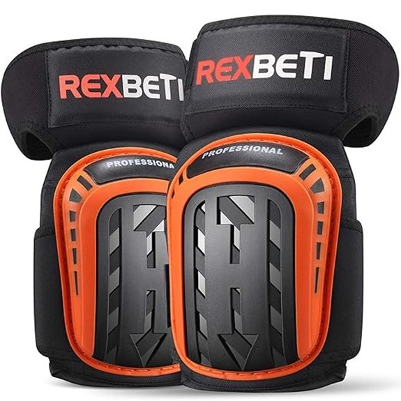 REXBETI Gel Knee Pads with Anti-slip Foam