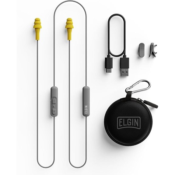 Elgin Ruckus Bluetooth Hearing Protection Earbuds with Mic