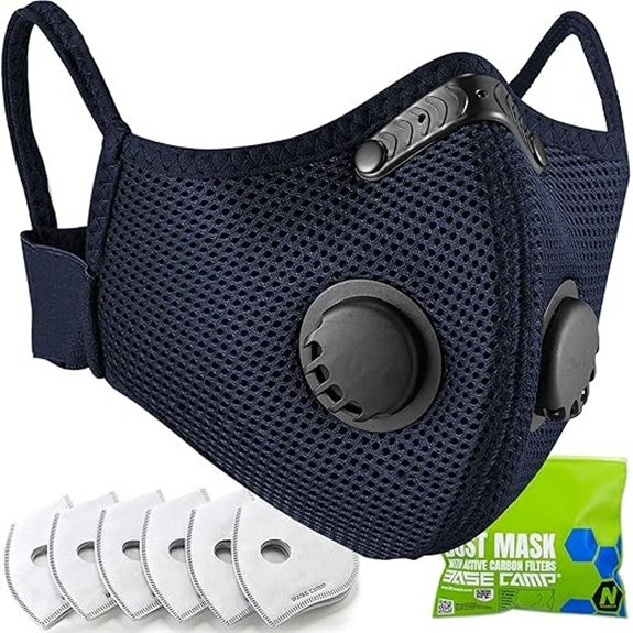 BASE CAMP M Plus Respirator Mask with Carbon Filter