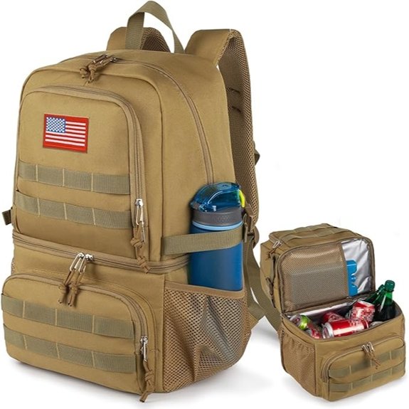 Tactical Double Deck Cooler Backpack with Two Compartments