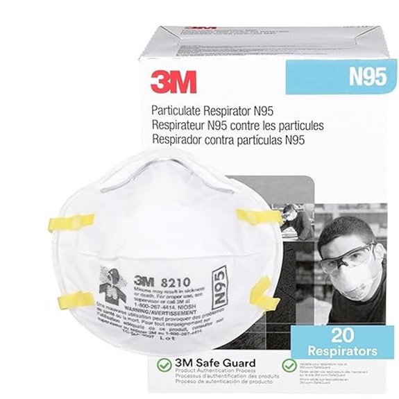 3M 8210 N95 Particulate Respirator (20-Pack)