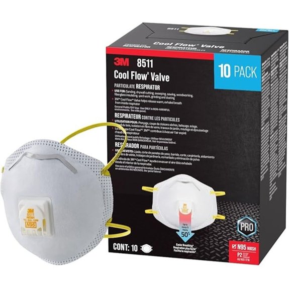 3M N95 Respirator 8511 with Cool Flow Valve