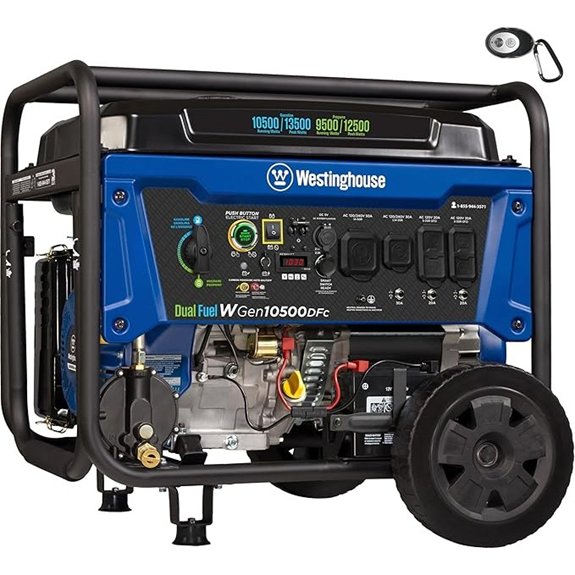 Westinghouse 13500W Dual Fuel Portable Generator with Remote Start
