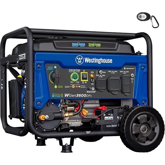 Westinghouse Dual Fuel Portable Generator with Remote Start