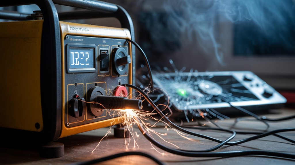 unreliable power from generators